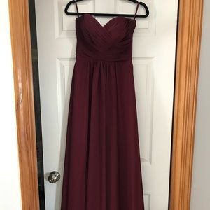 Maroon/Burgundy Bridesmaid Dress